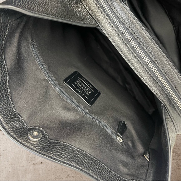 Coach Black Hallie Shoulder Bag - Picture 6 of 11